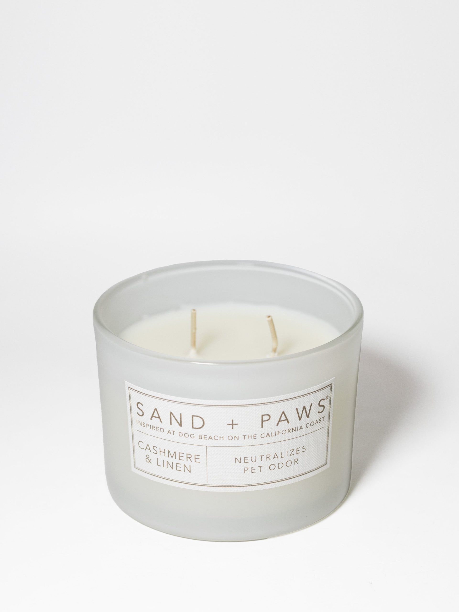 Sand Fog Sand + Paws Cashmere & Linen 12 oz scented candle - Image 3