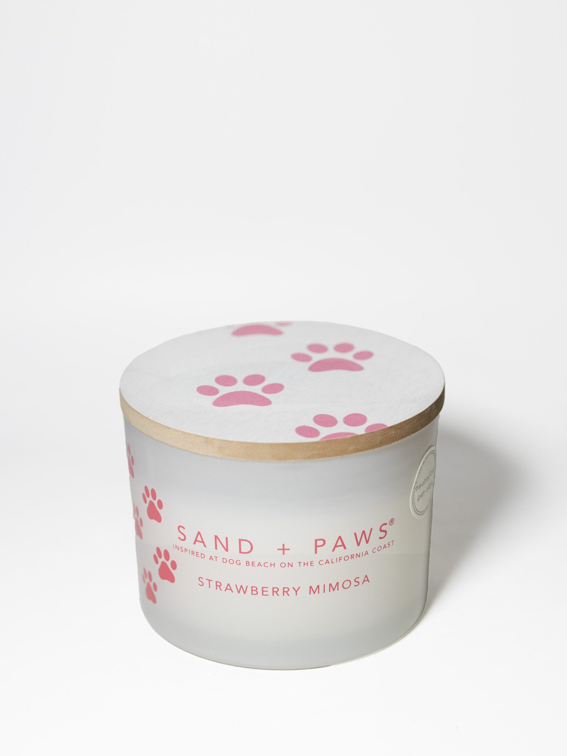 Sand Fog Sand + Paws Strawberry Mimosa 12 oz scented candle